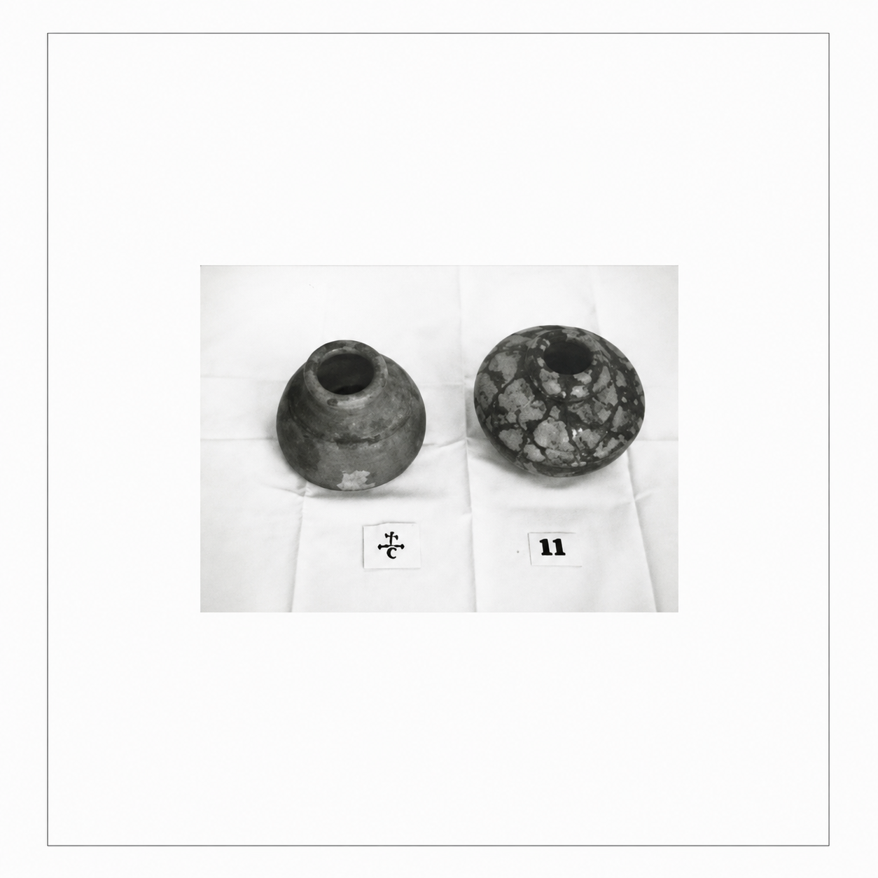 Group of Two Coptic Marble Vessels